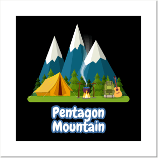 Pentagon Mountain Posters and Art